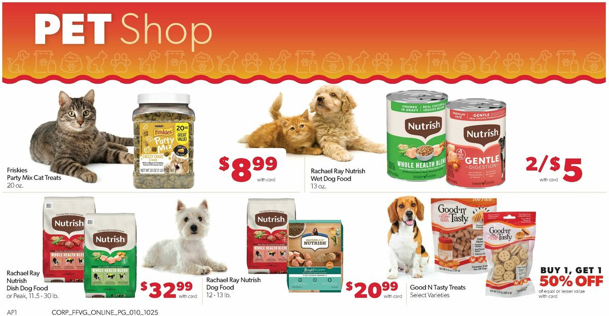 Family Fare Weekly Ad from October 25