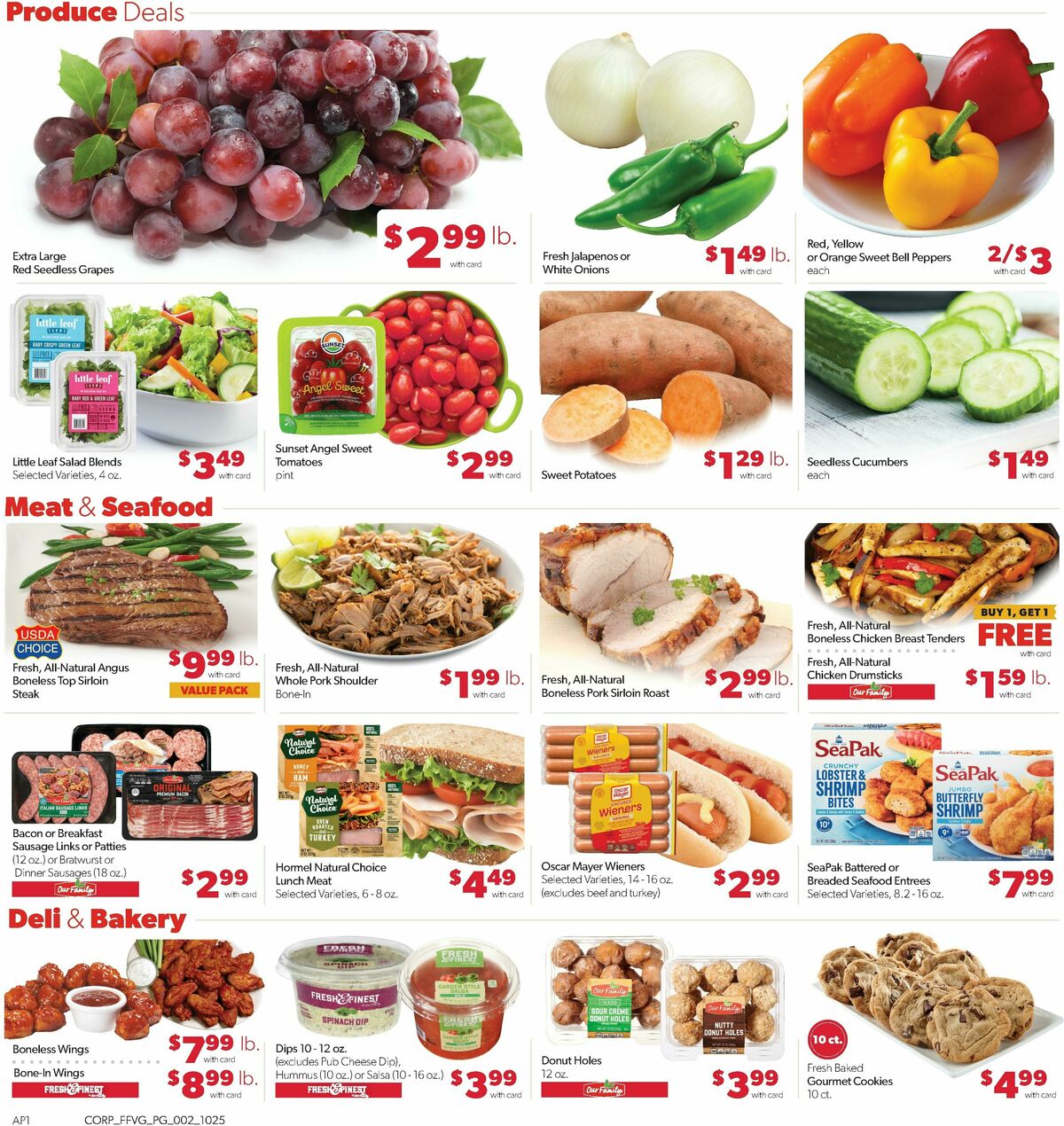 Family Fare Weekly Ad from October 25