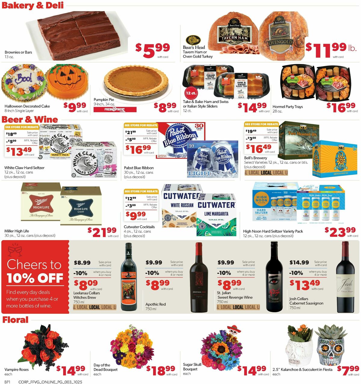 Family Fare Weekly Ad from October 25