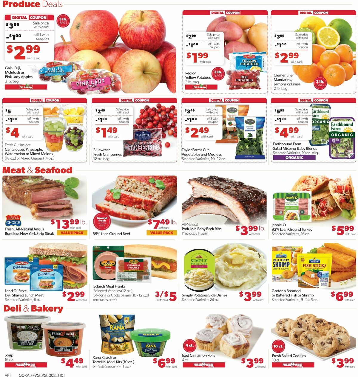 Family Fare Weekly Ad from November 1