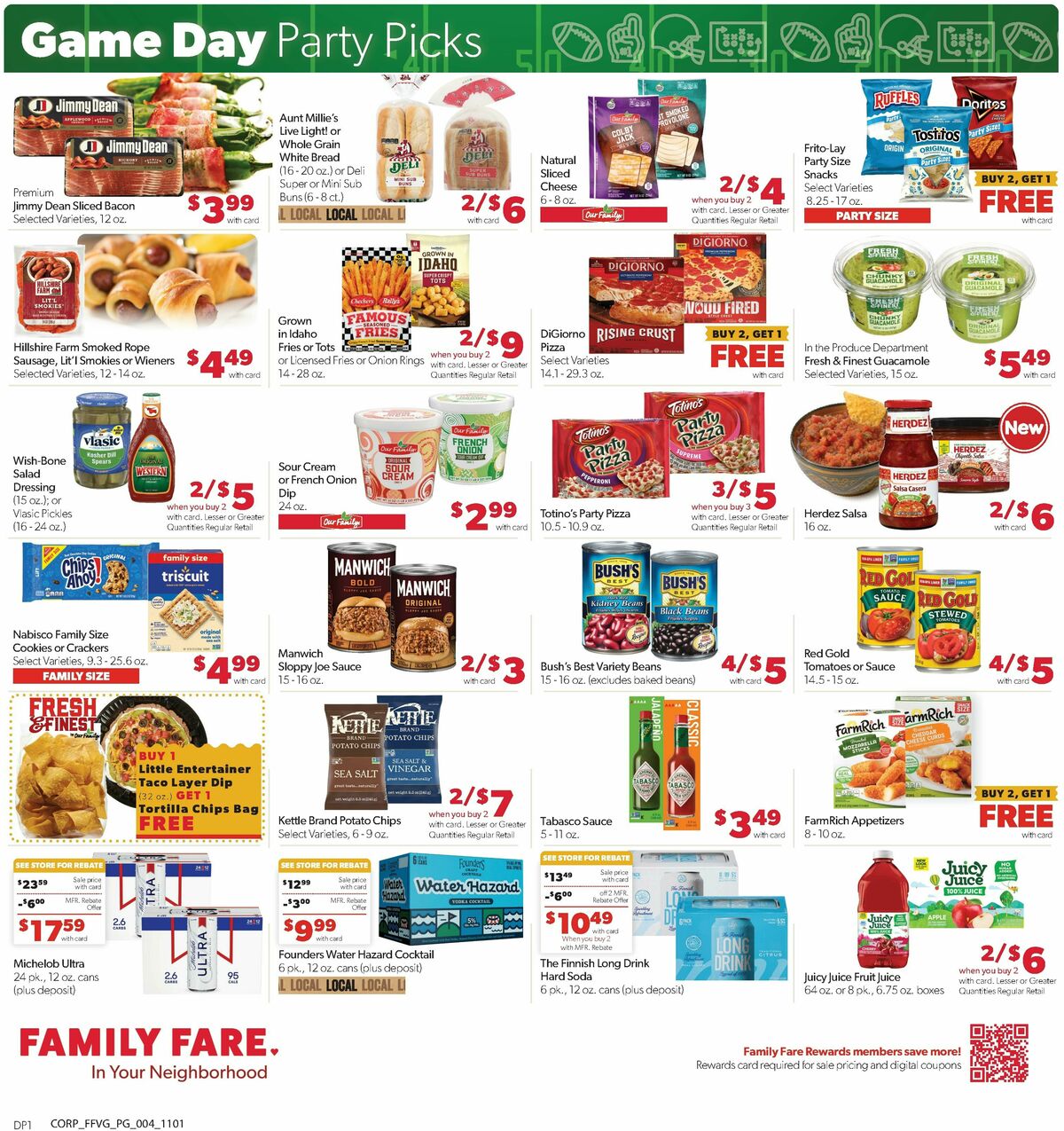 Family Fare Weekly Ad from November 1