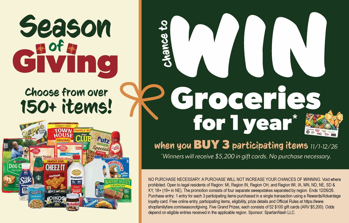 Family Fare Weekly Ad from November 1
