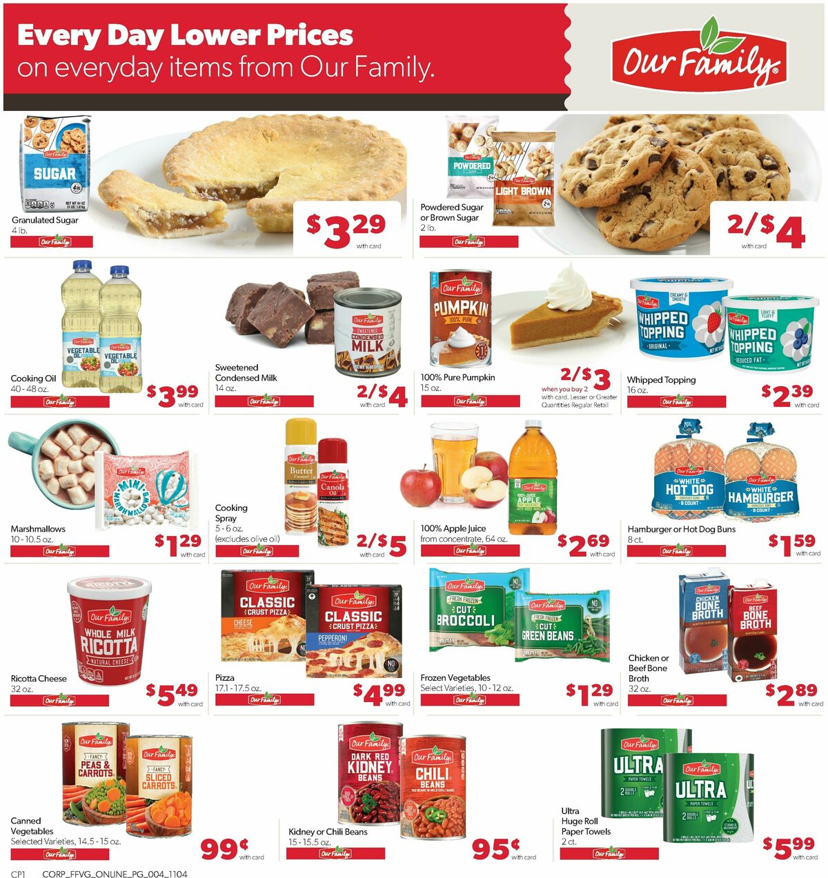 Family Fare Weekly Ad from November 1