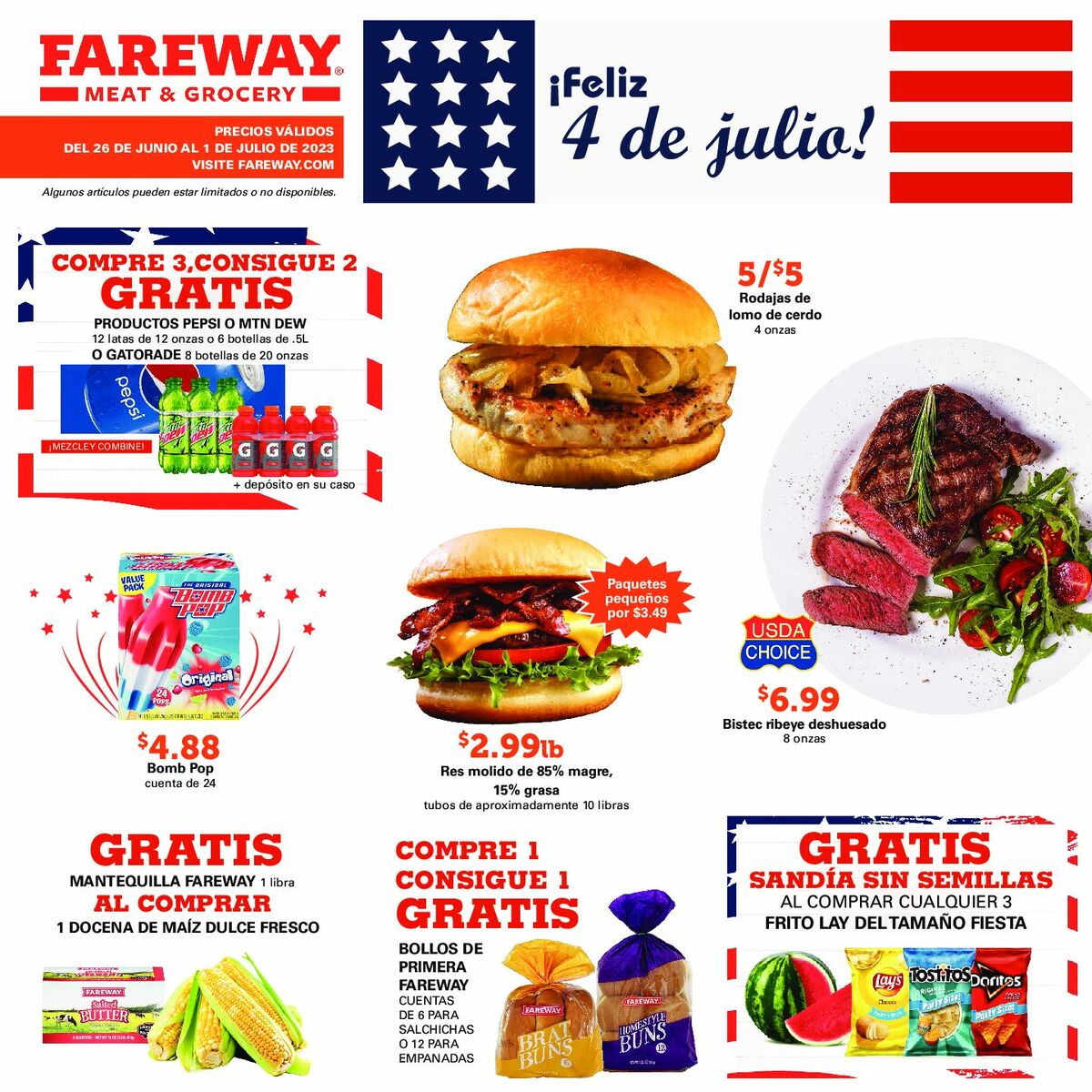Fareway En Español Weekly Ad from June 26