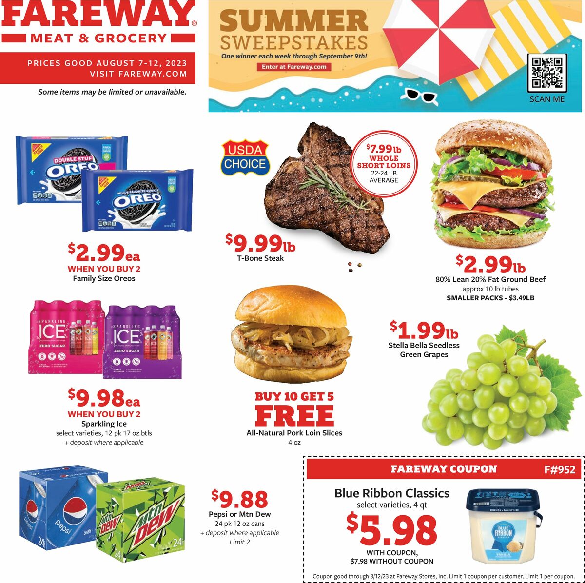 Fareway Weekly Ad from August 7