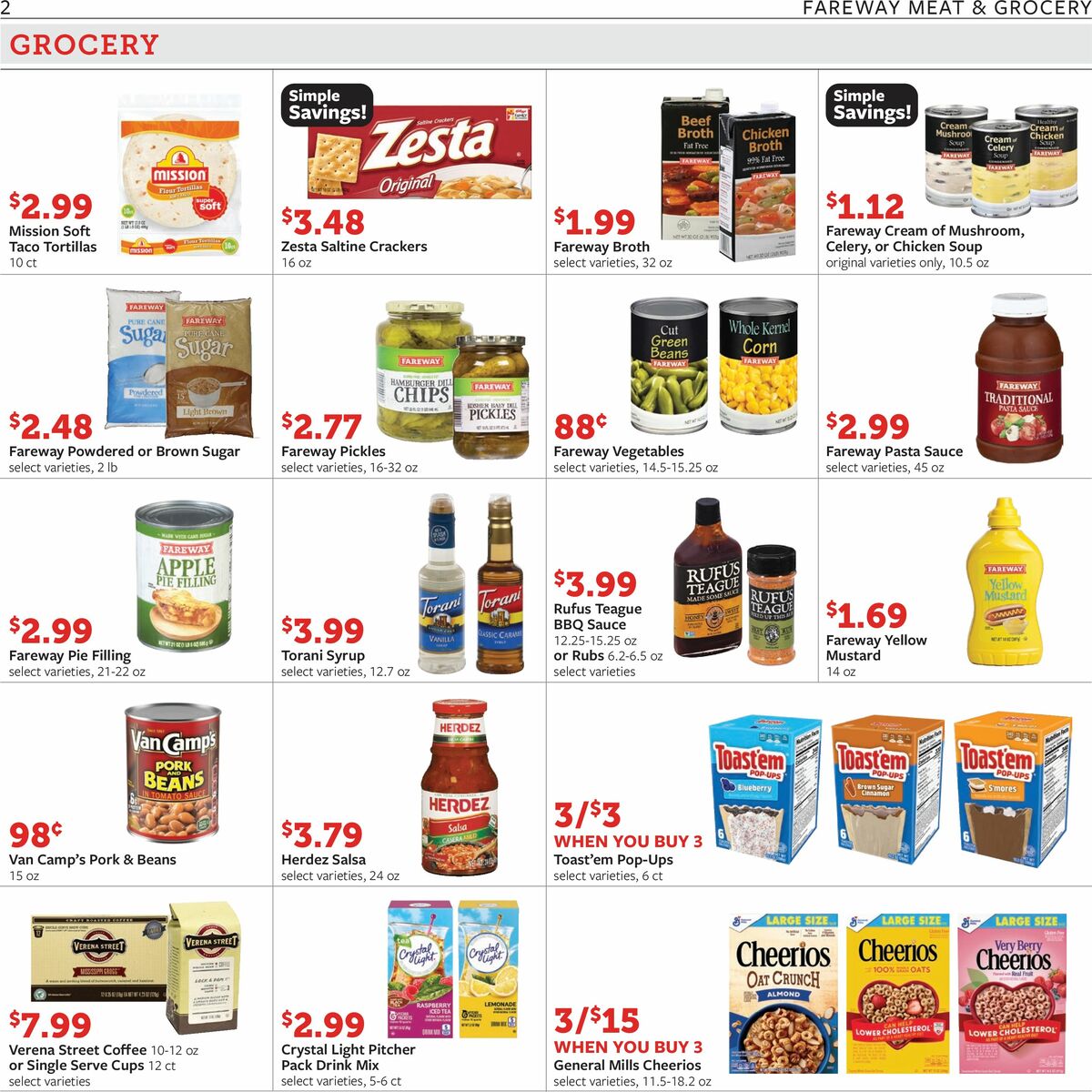 Fareway Weekly Ad from August 21