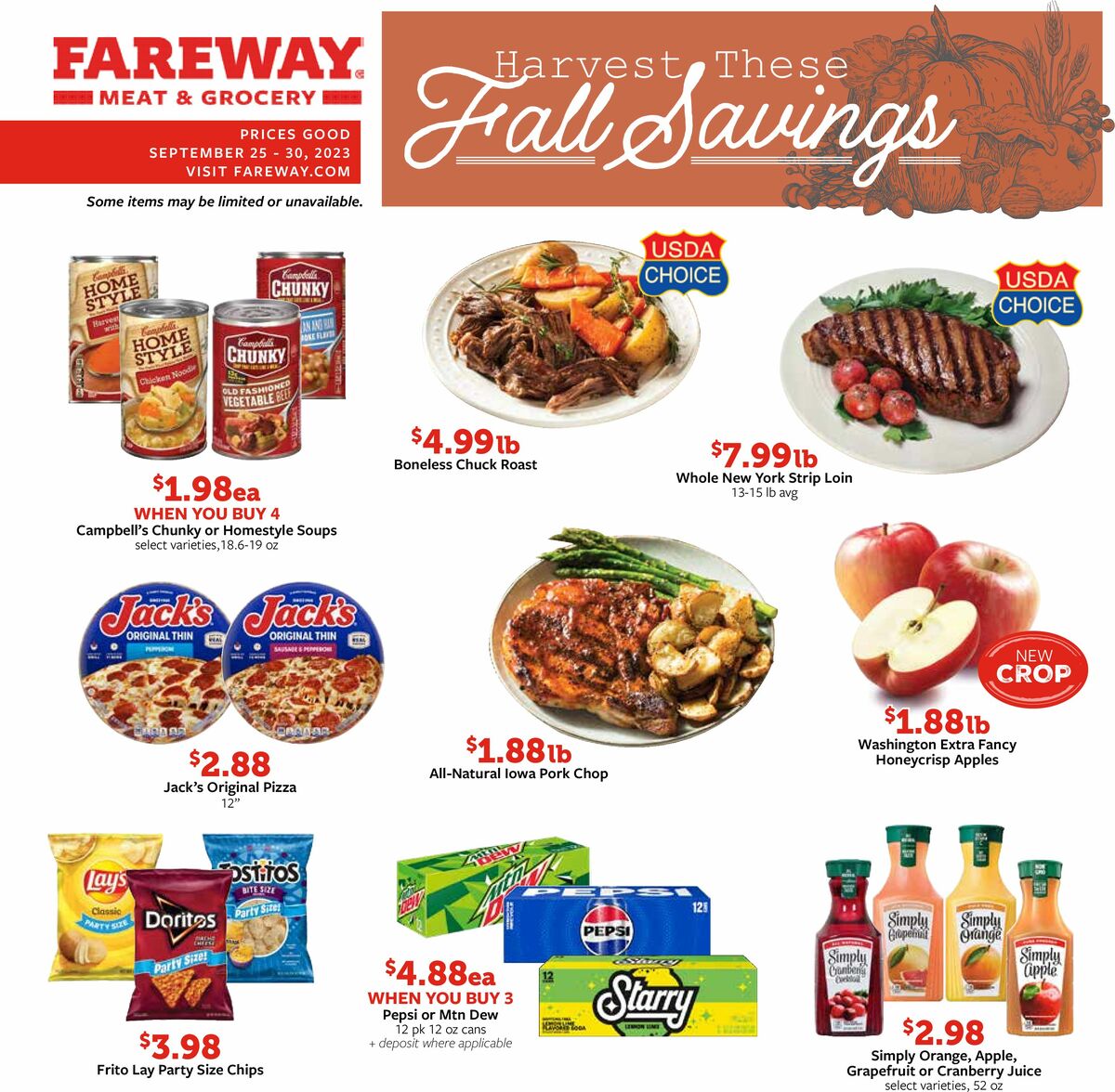 Fareway Weekly Ad from September 25