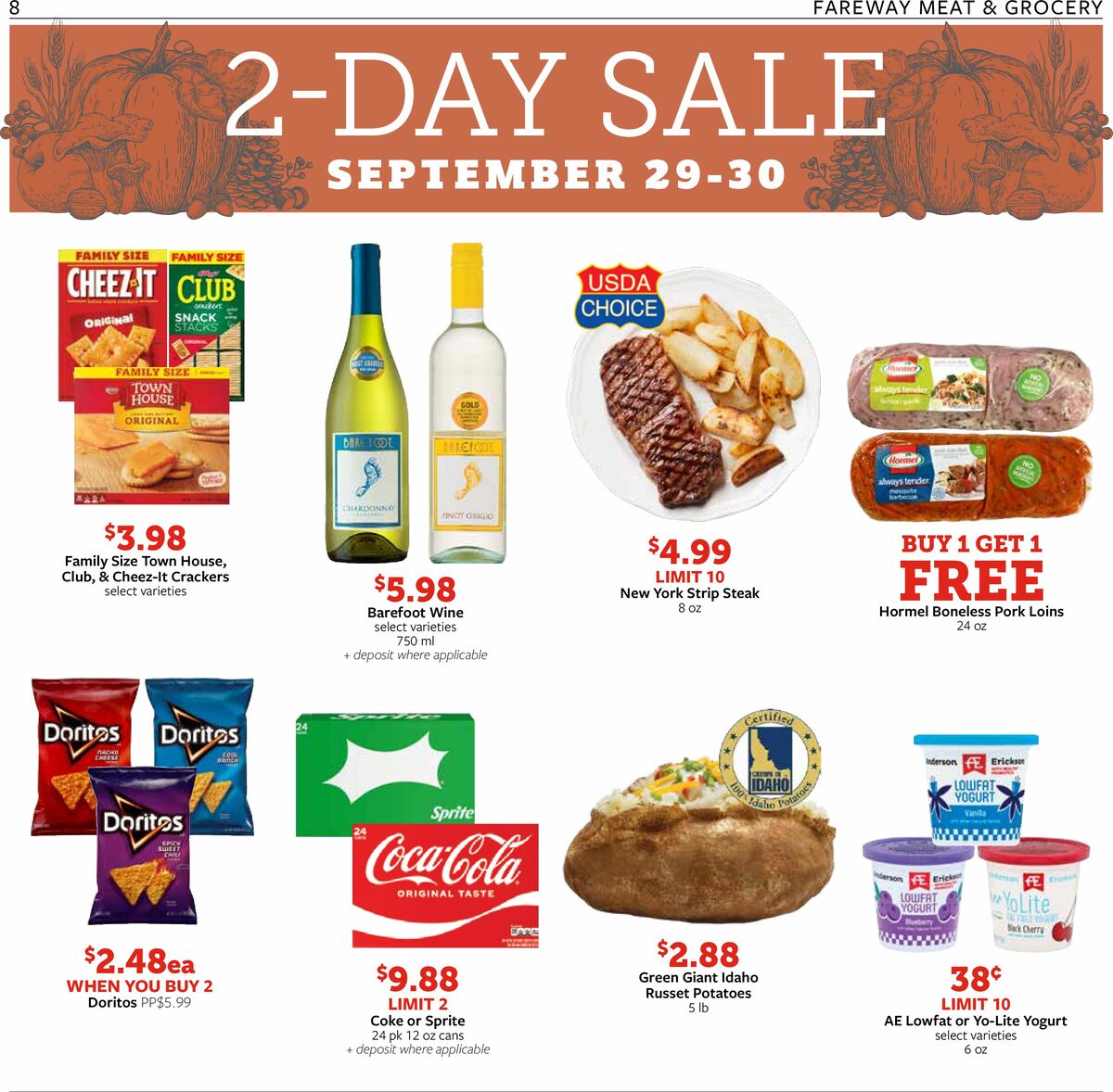 Fareway Weekly Ad from September 25