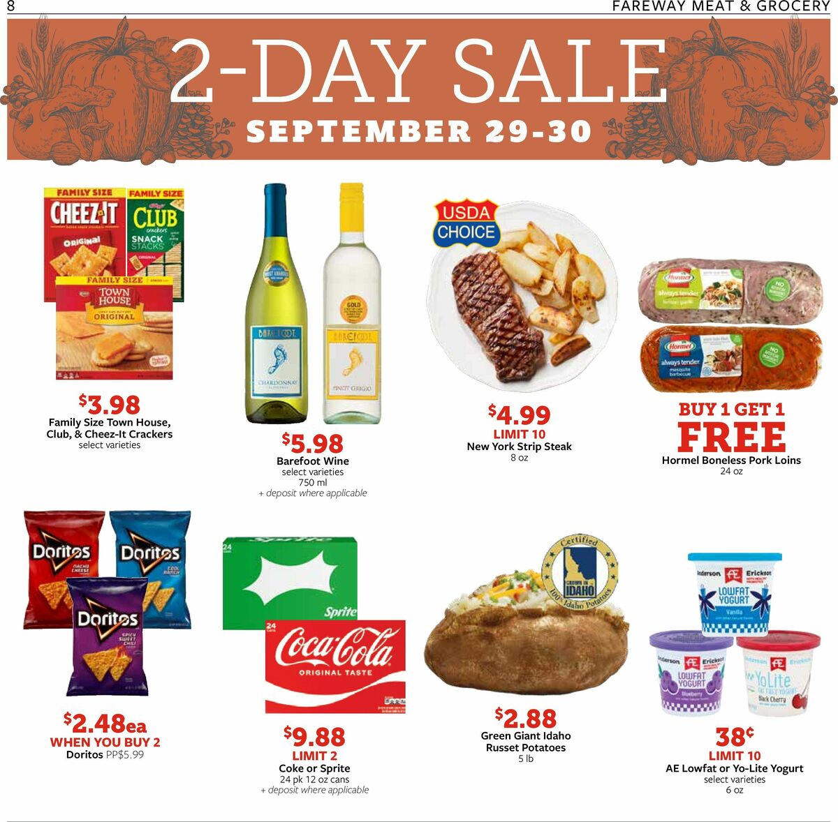 Fareway Weekly Ad from September 29