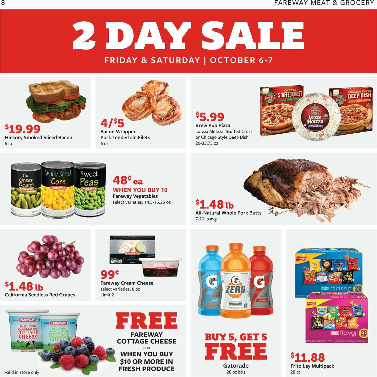 Fareway Weekly Ad from October 6