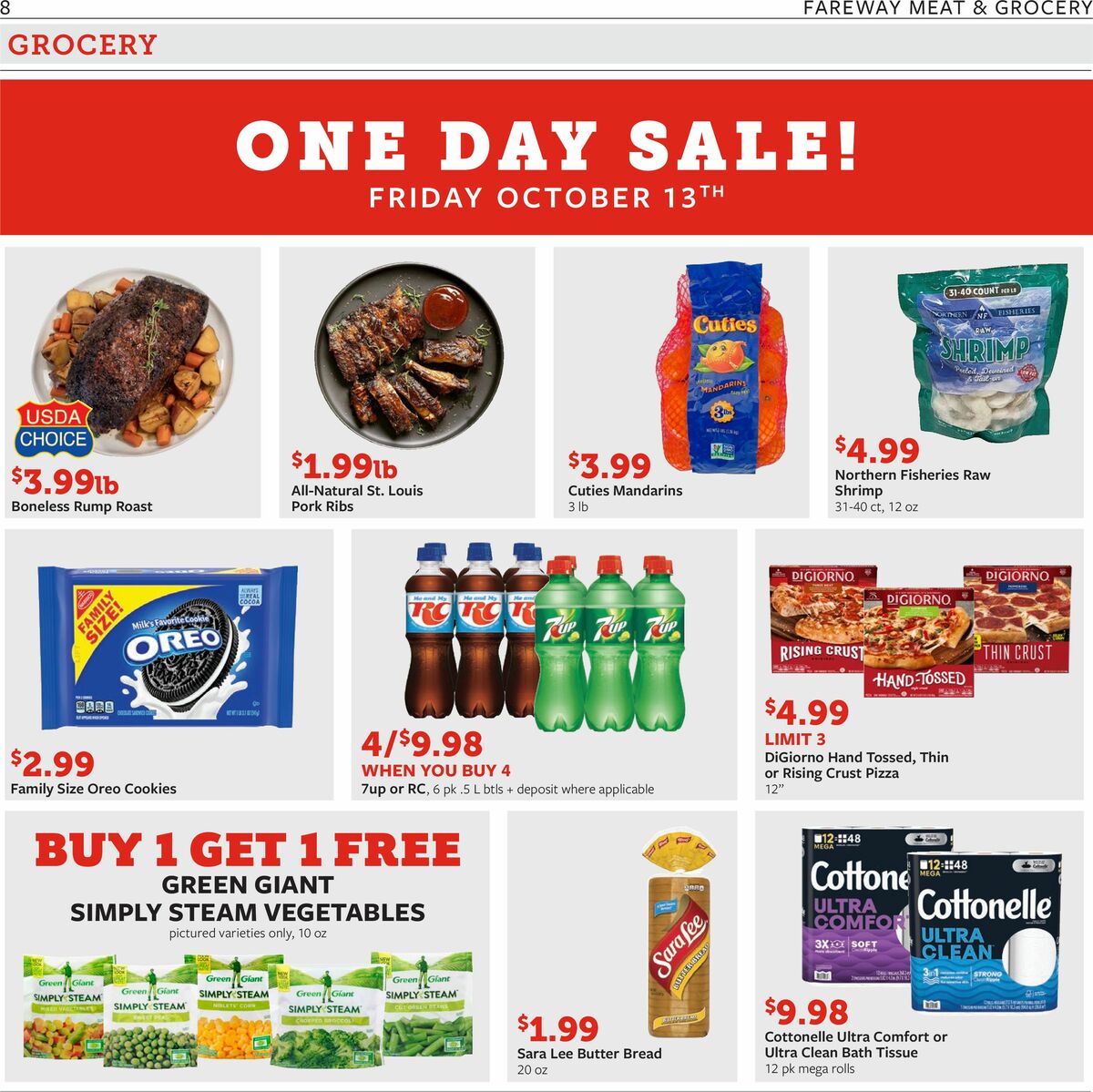 Fareway Weekly Ad from October 9