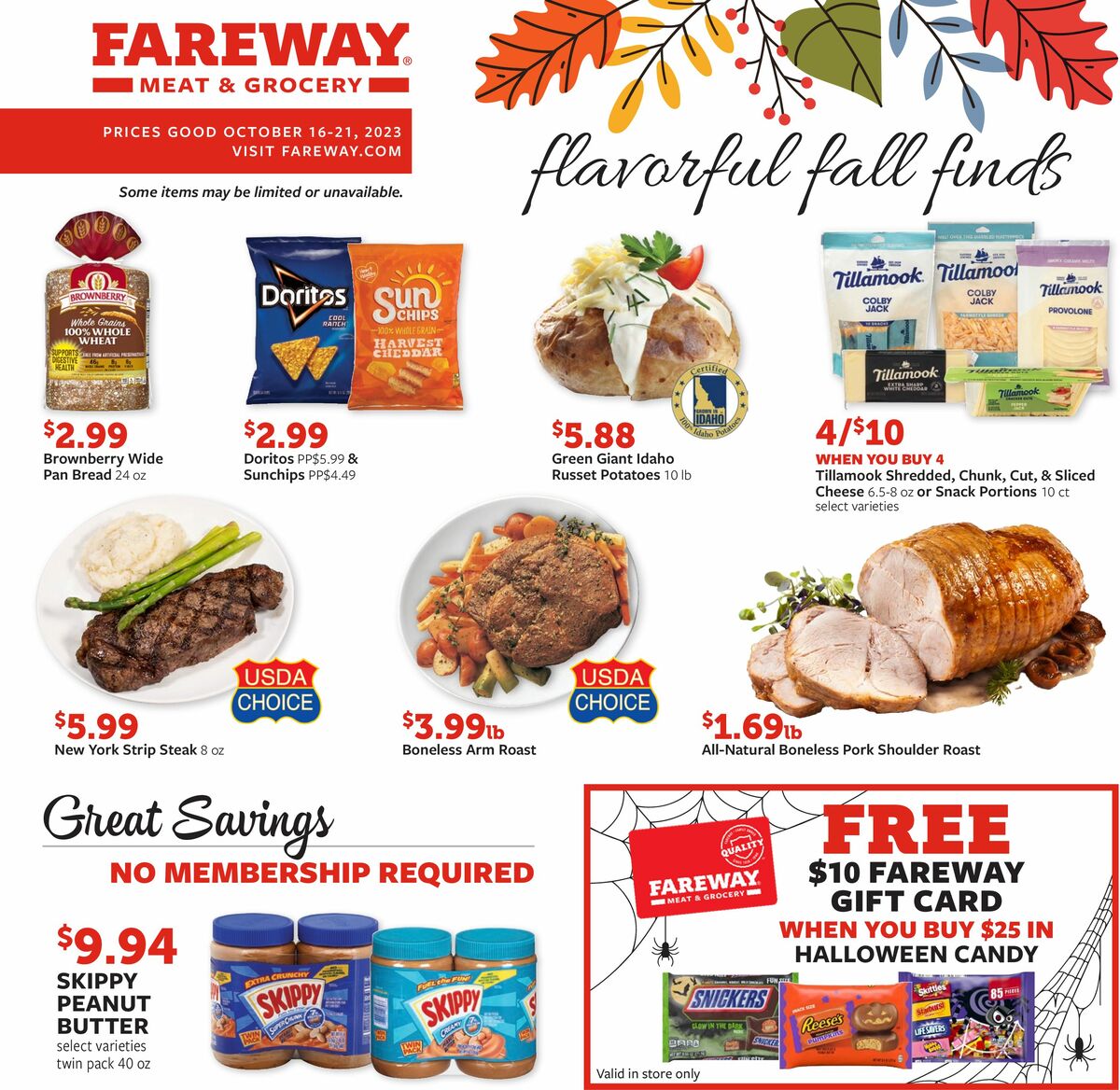 Fareway Weekly Ad from October 16