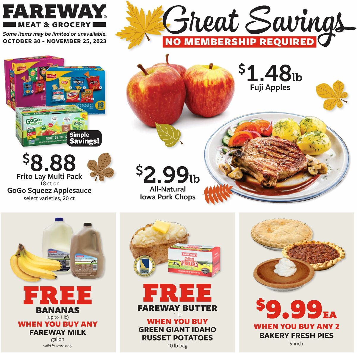 Fareway November Weekly Ad from October 30