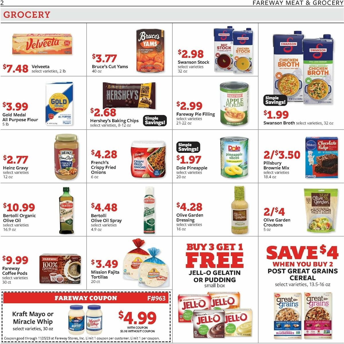 Fareway Weekly Ad from November 13
