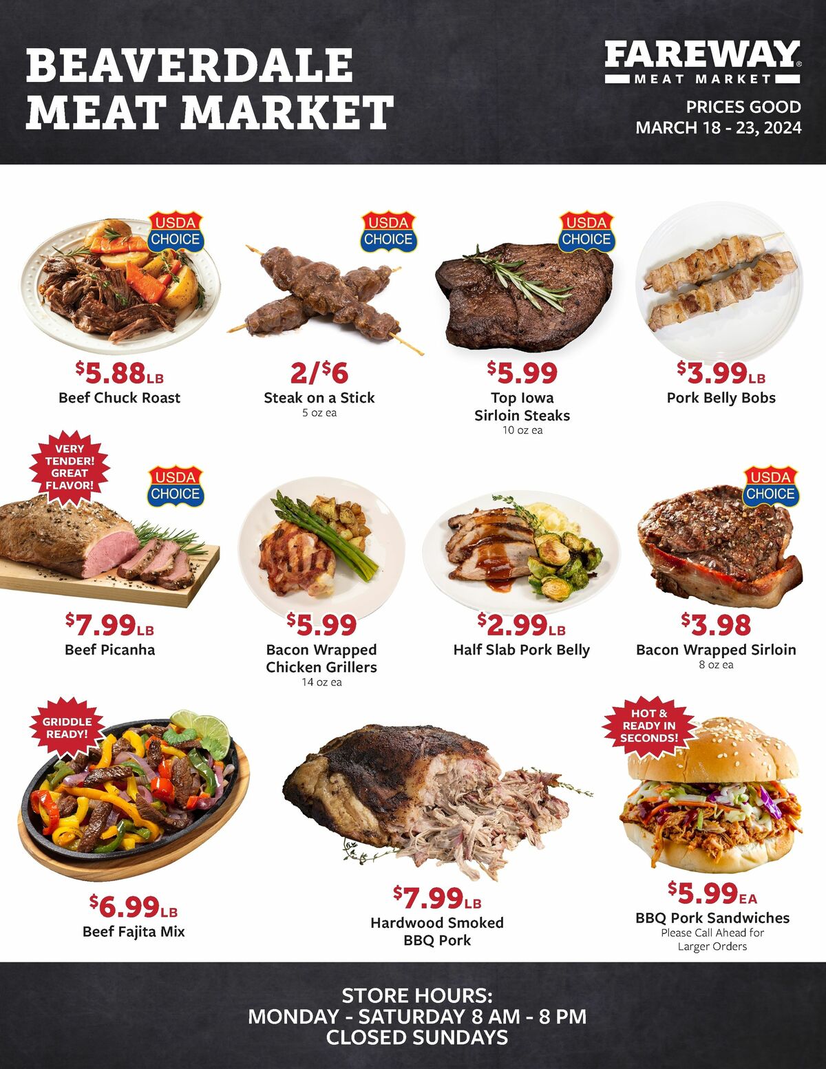 Fareway Meat Market Weekly Ad from March 18