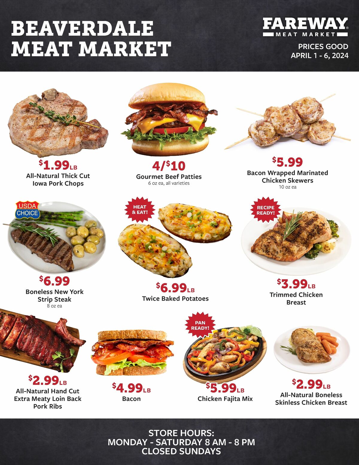 Fareway Meat Market Weekly Ad from April 1