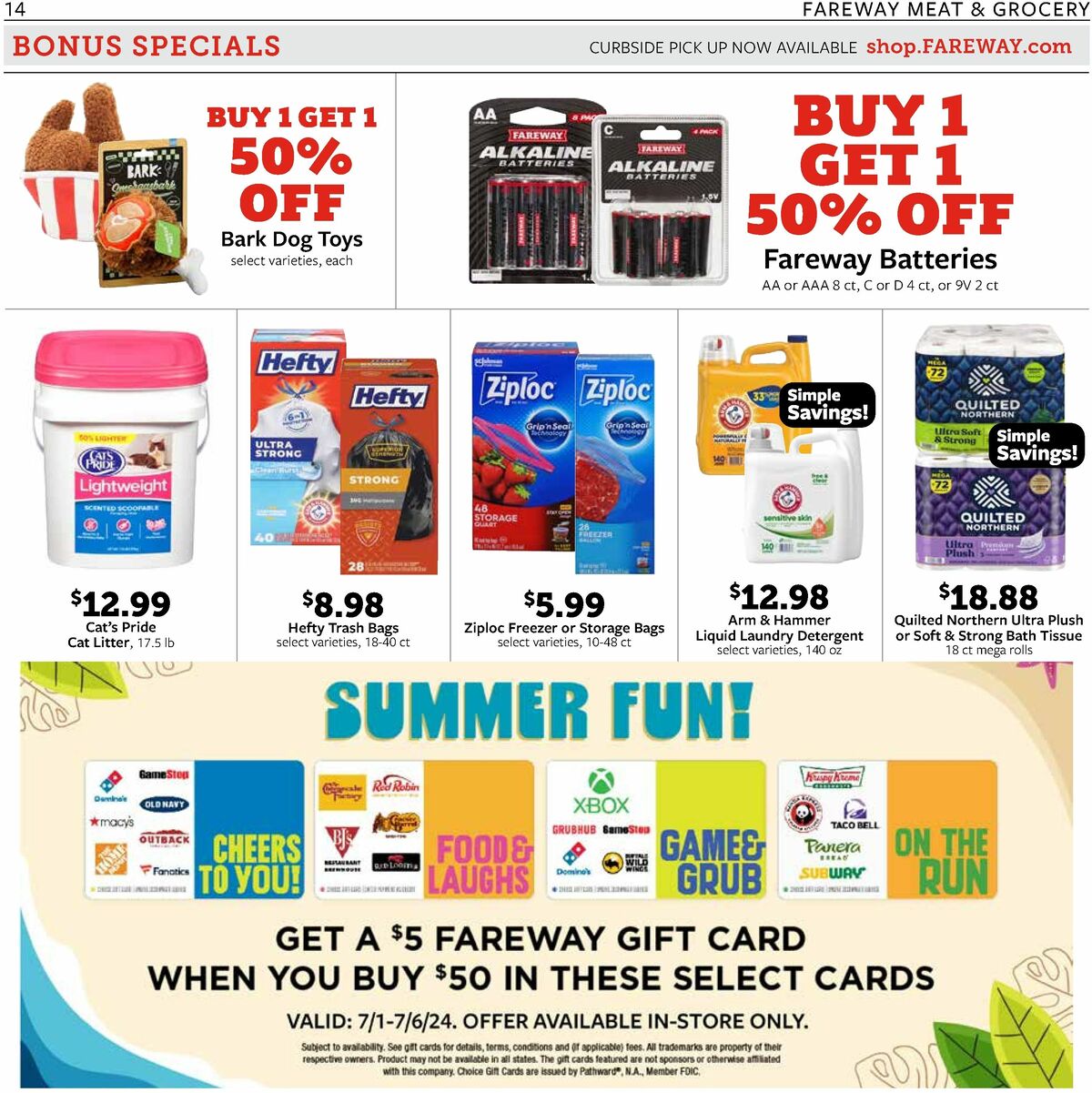Fareway Weekly Ad from July 1