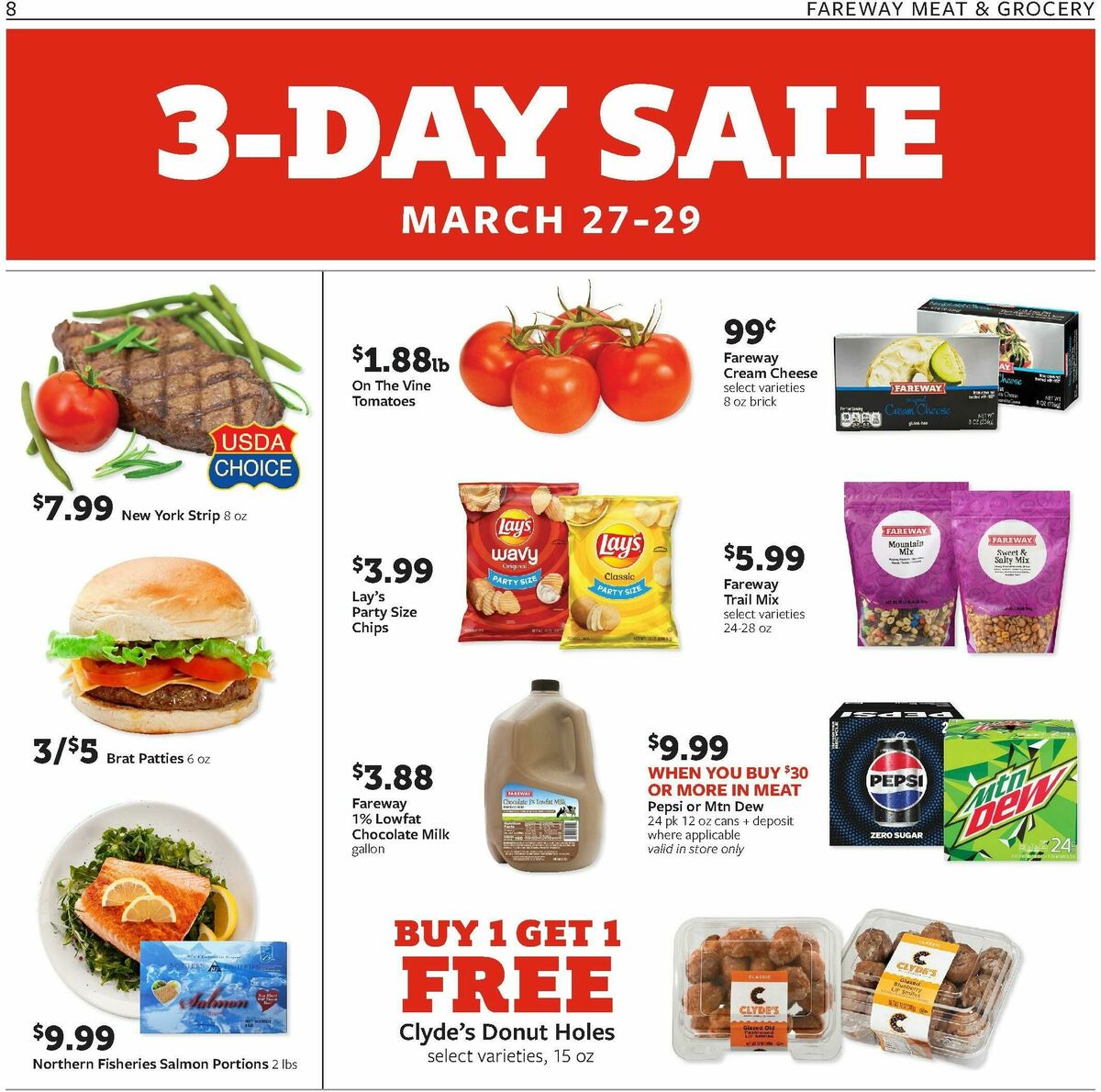 Fareway 3-Day Sale Weekly Ad from March 27