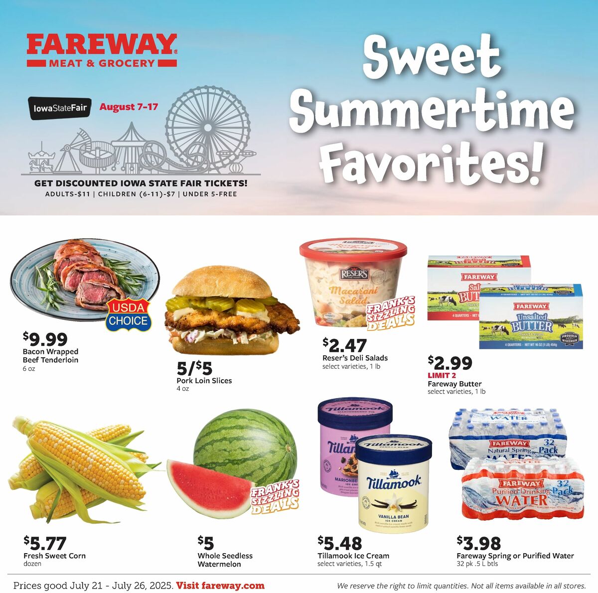 Fareway Weekly Ad from July 21