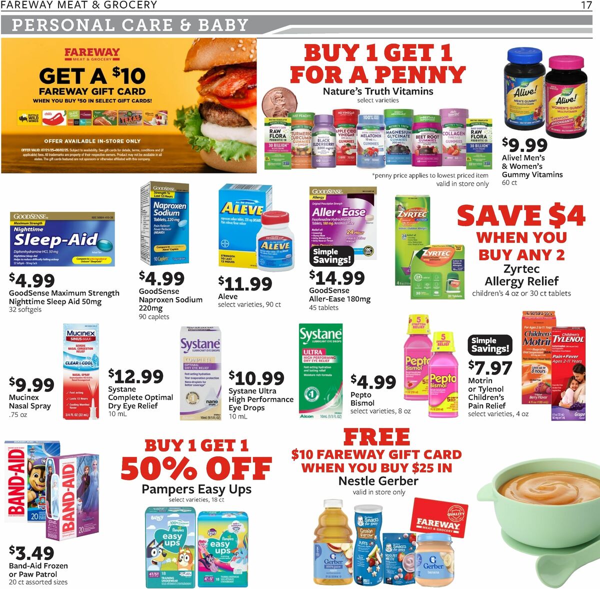 Fareway Weekly Ad from July 21