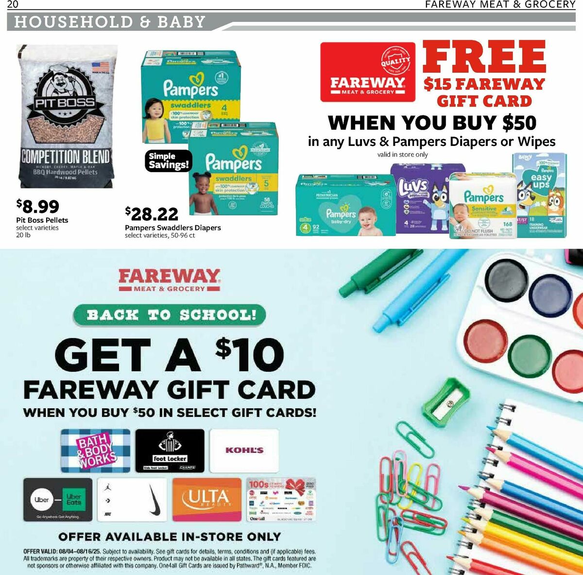 Fareway Weekly Ad from August 11