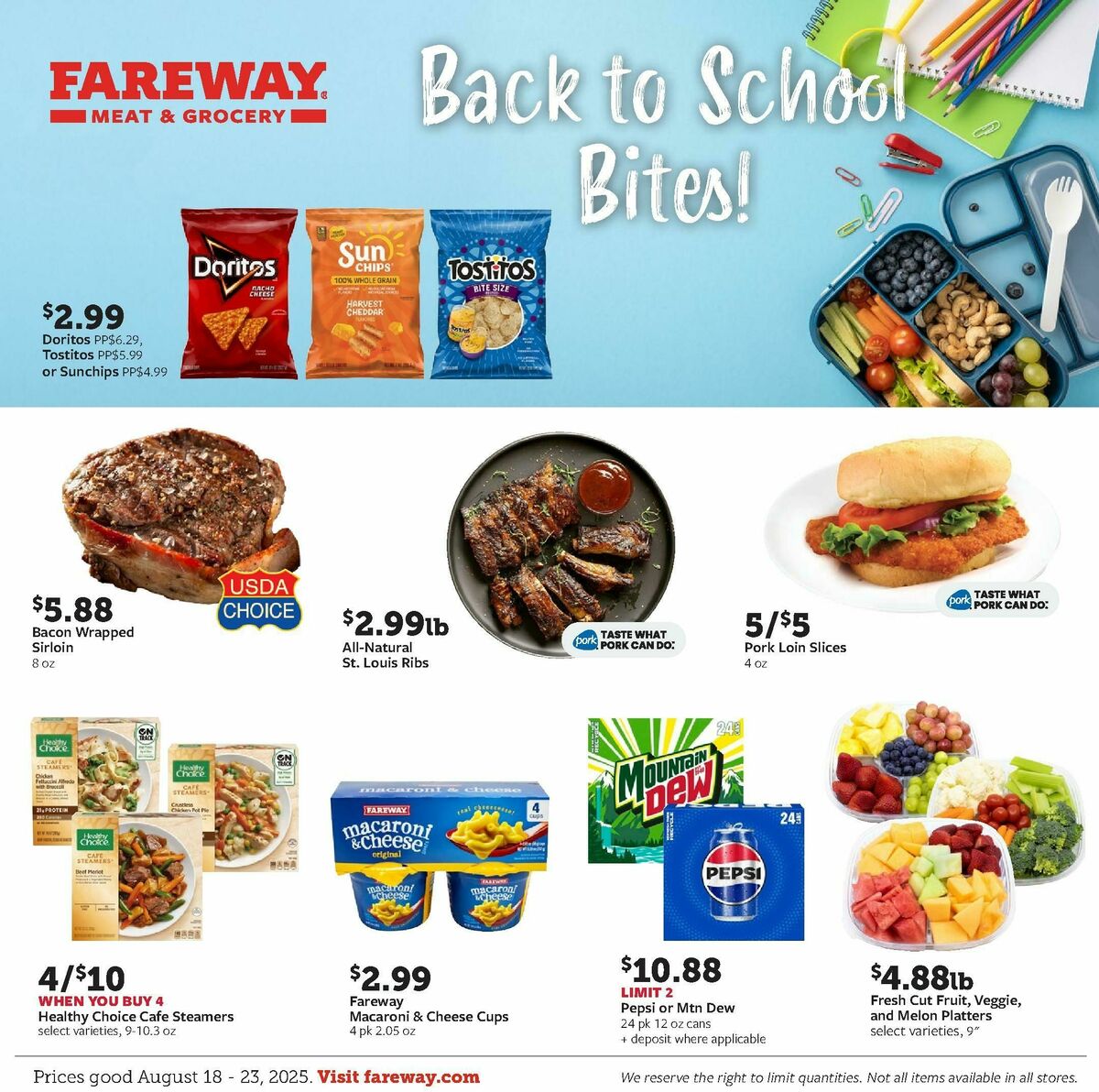 Fareway Weekly Ad from August 18