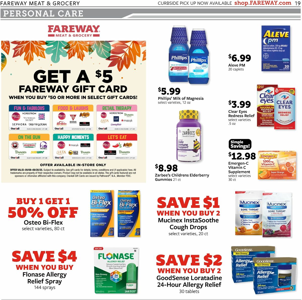 Fareway Weekly Ad from September 8