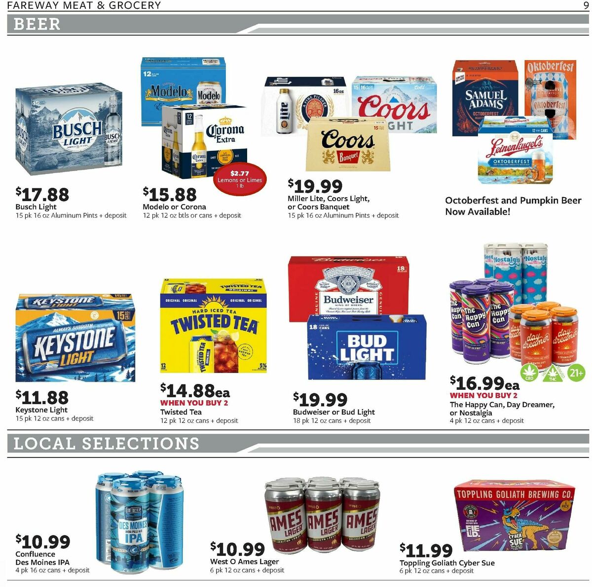 Fareway Weekly Ad from September 15