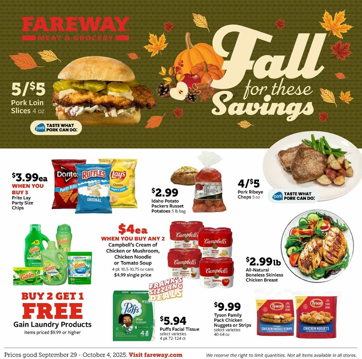 Fareway Weekly Ad from September 29