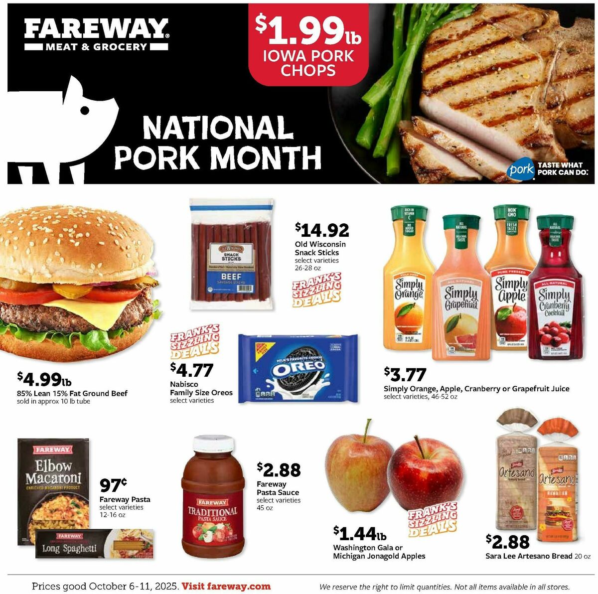 Fareway Weekly Ad from October 6