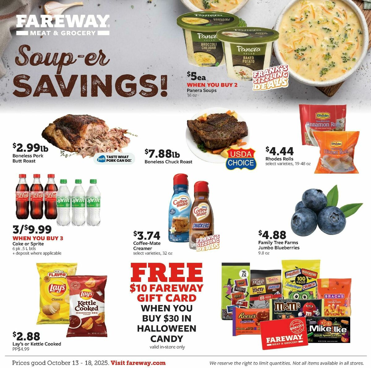 Fareway Weekly Ad from October 13