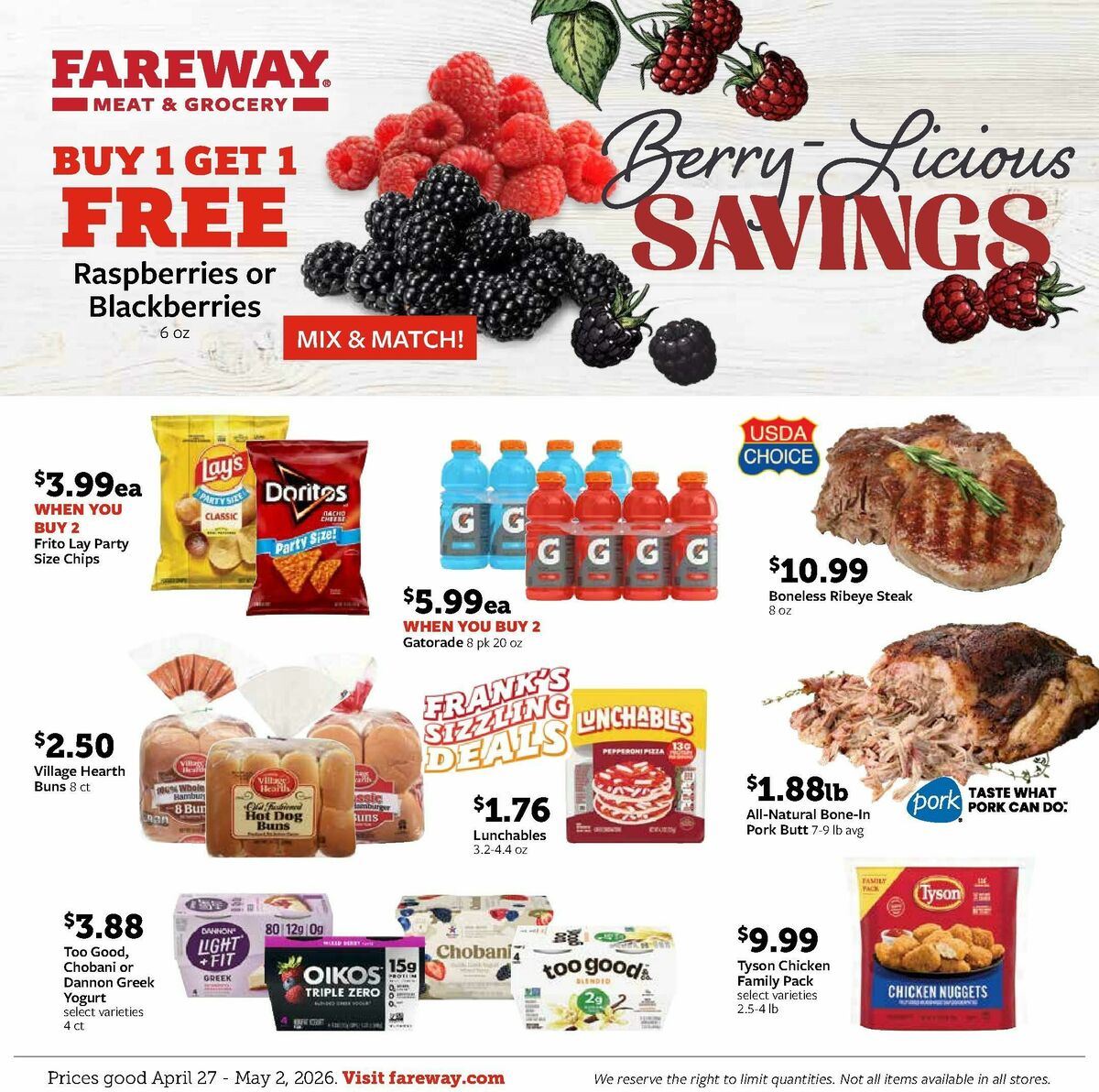 Fareway Weekly Ad from April 27