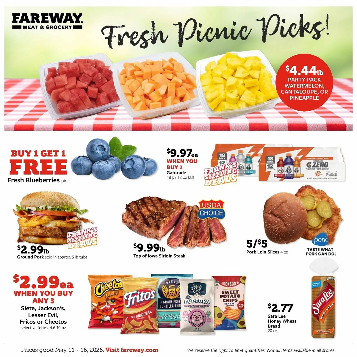 Fareway Weekly Ad from May 11