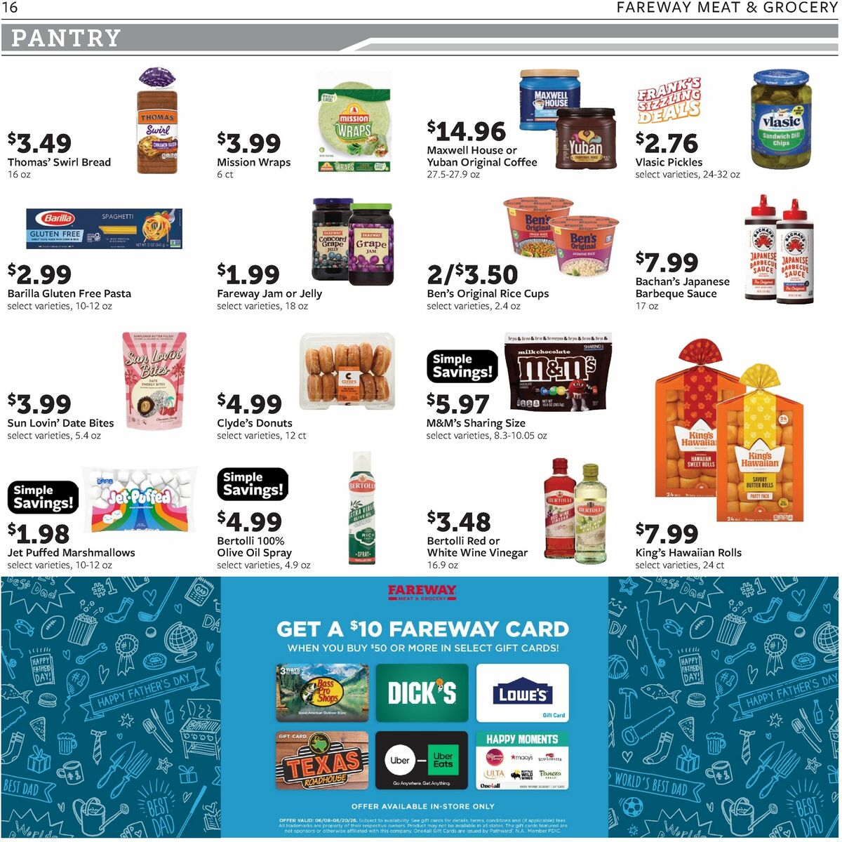Fareway Weekly Ad from June 15