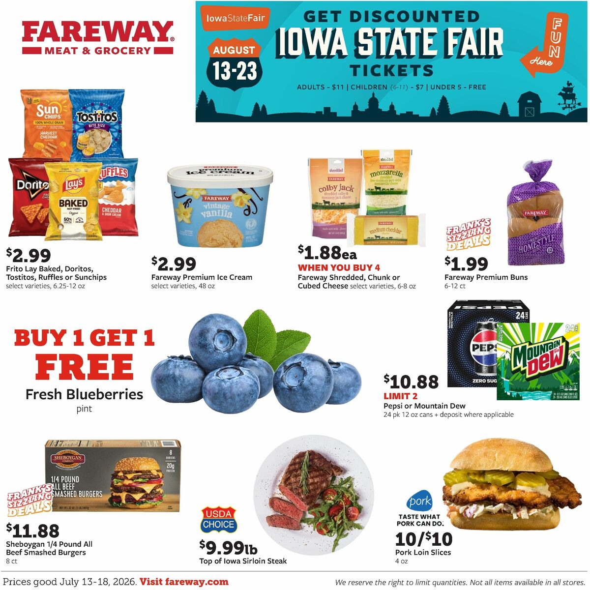 Fareway Weekly Ad from July 13
