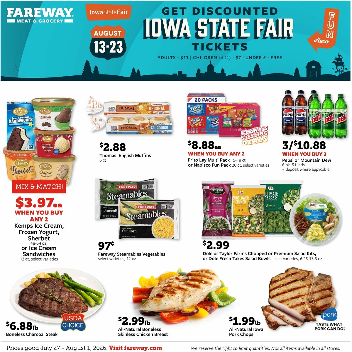 Fareway Weekly Ad from July 27