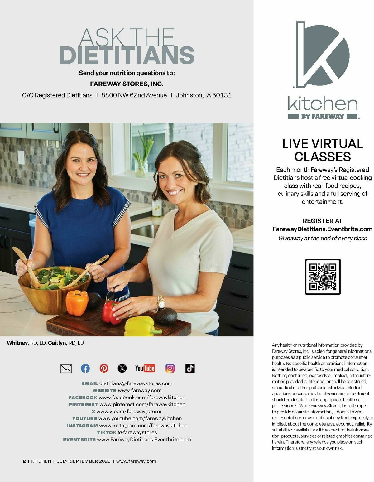 Fareway Kitchen Magazine Weekly Ad from July 1