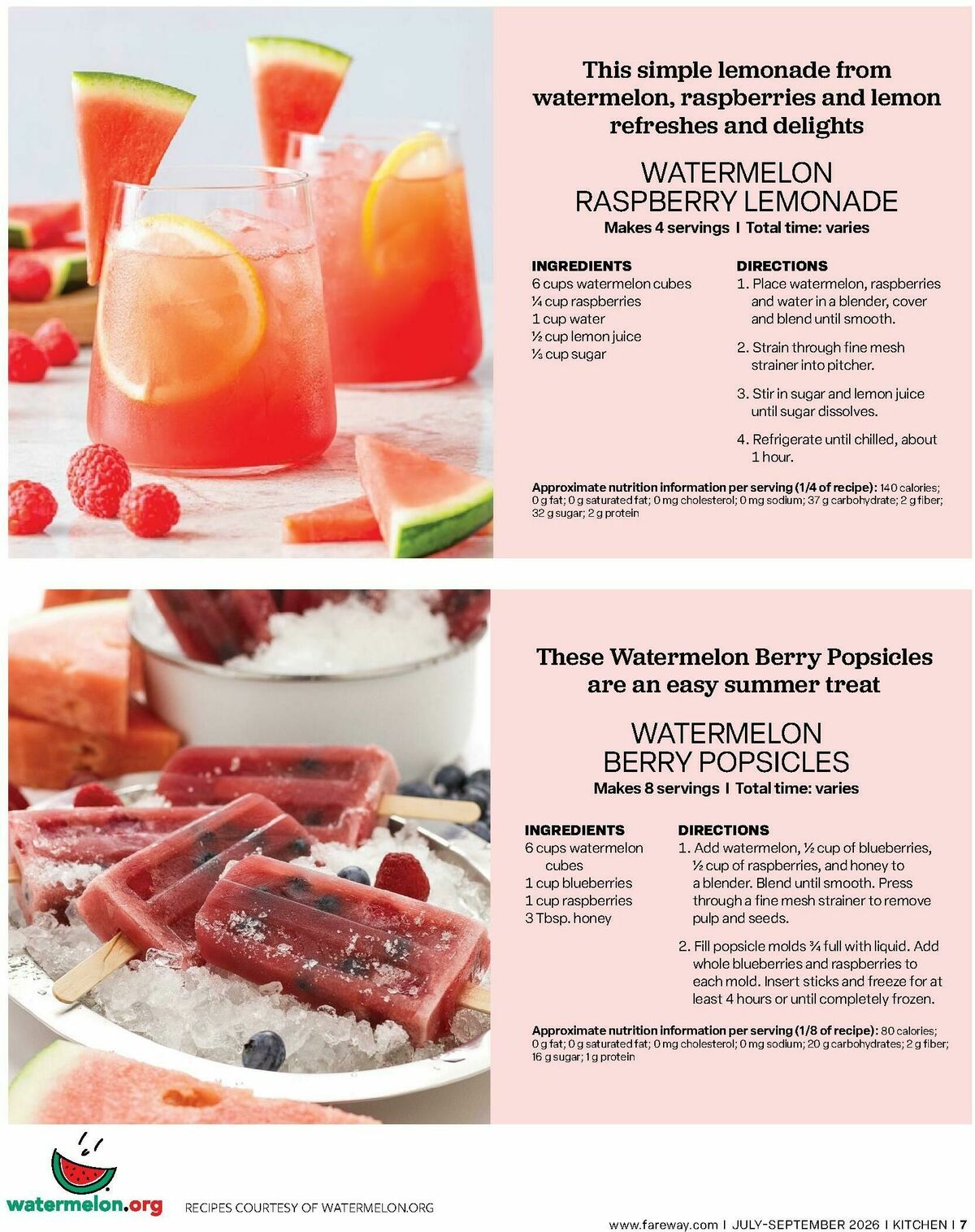 Fareway Kitchen Magazine Weekly Ad from July 1