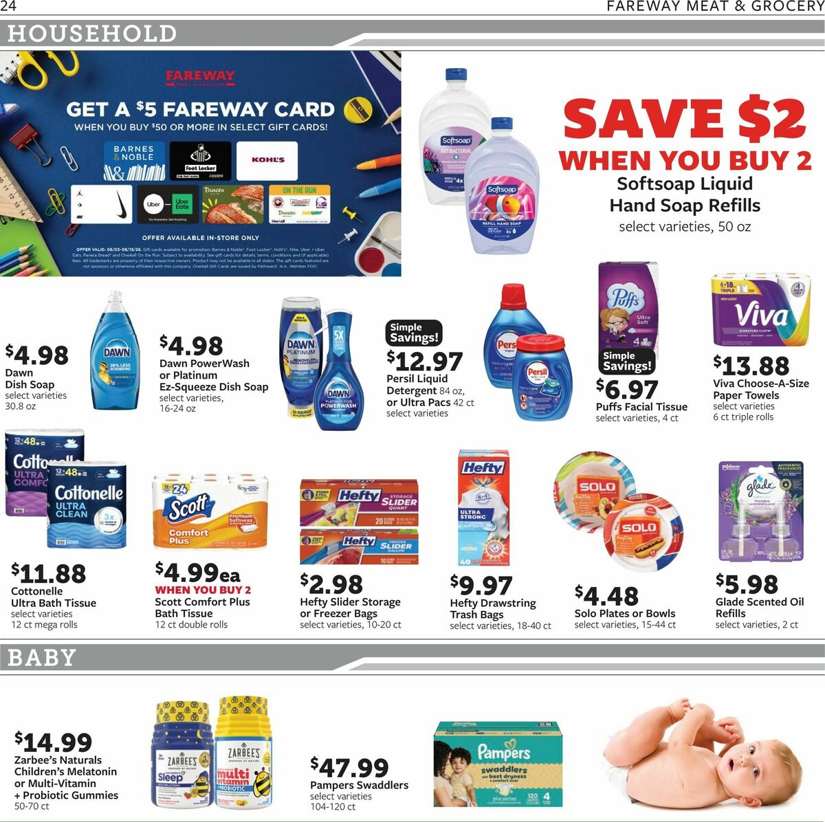 Fareway Weekly Ad from August 3