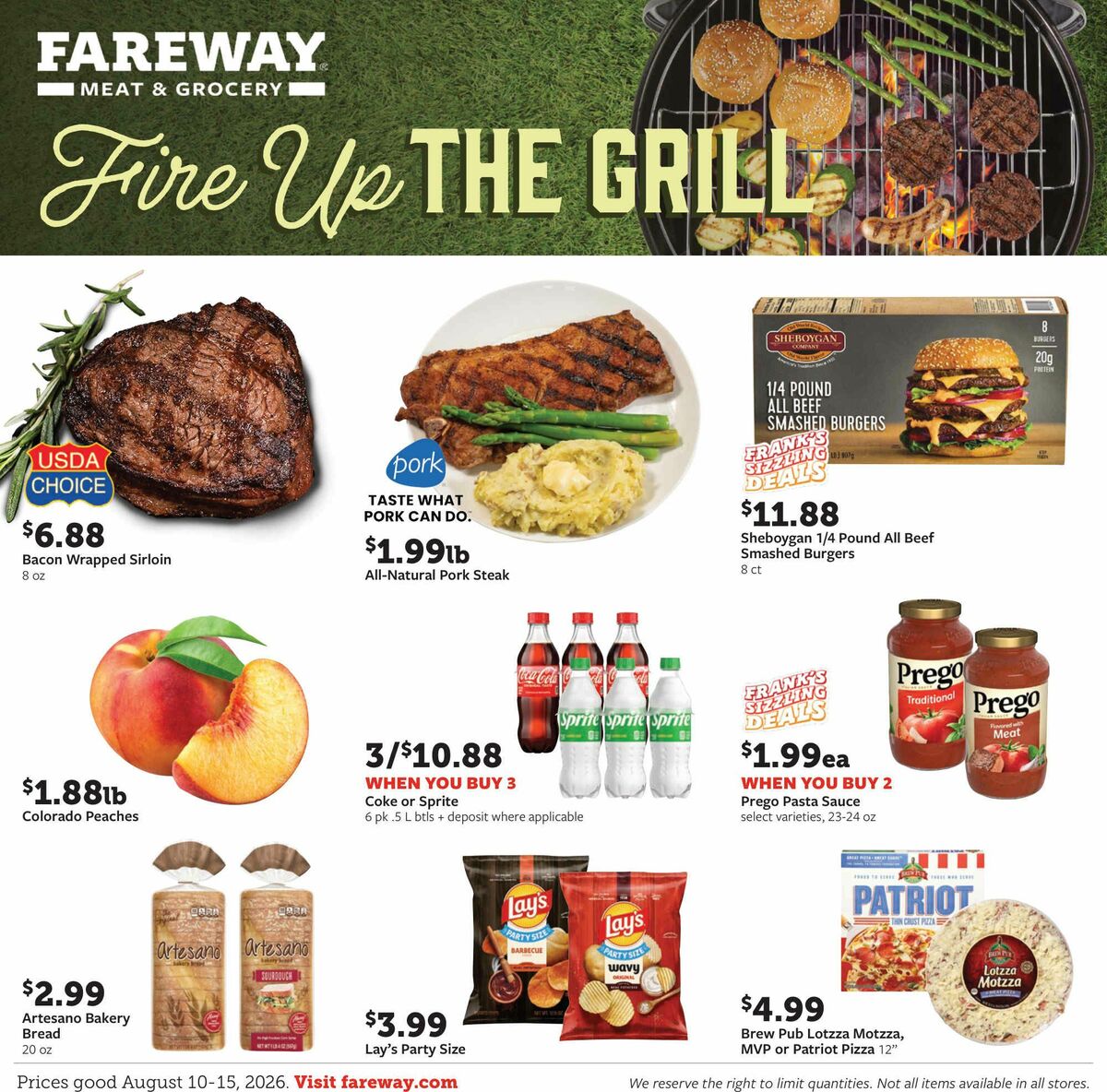 Fareway Weekly Ad from August 10