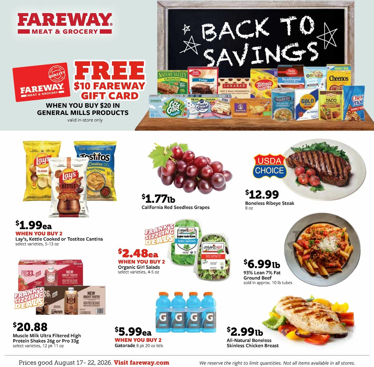 Fareway Weekly Ad from August 17