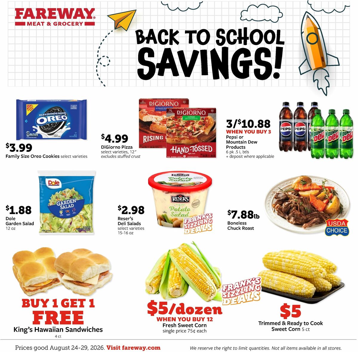 Fareway Weekly Ad from August 24