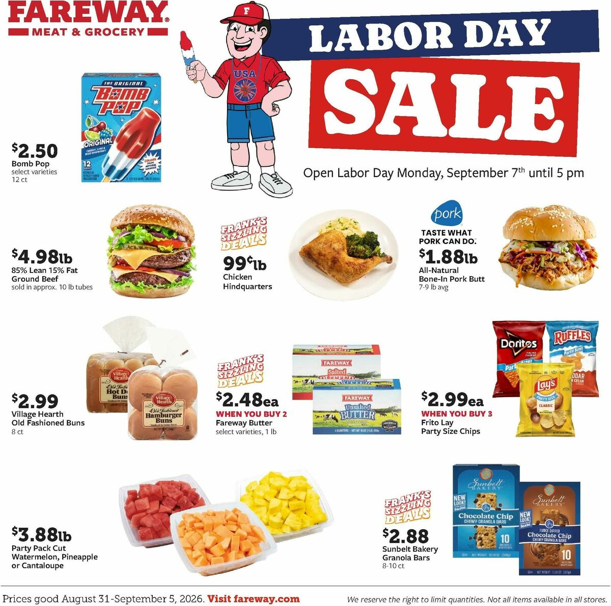 Fareway Weekly Ad from August 31