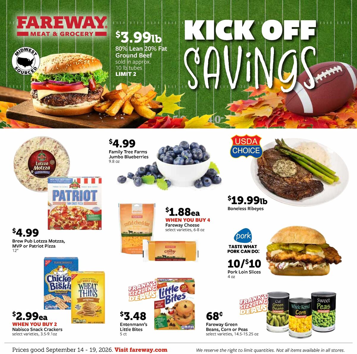 Fareway Weekly Ad from September 14