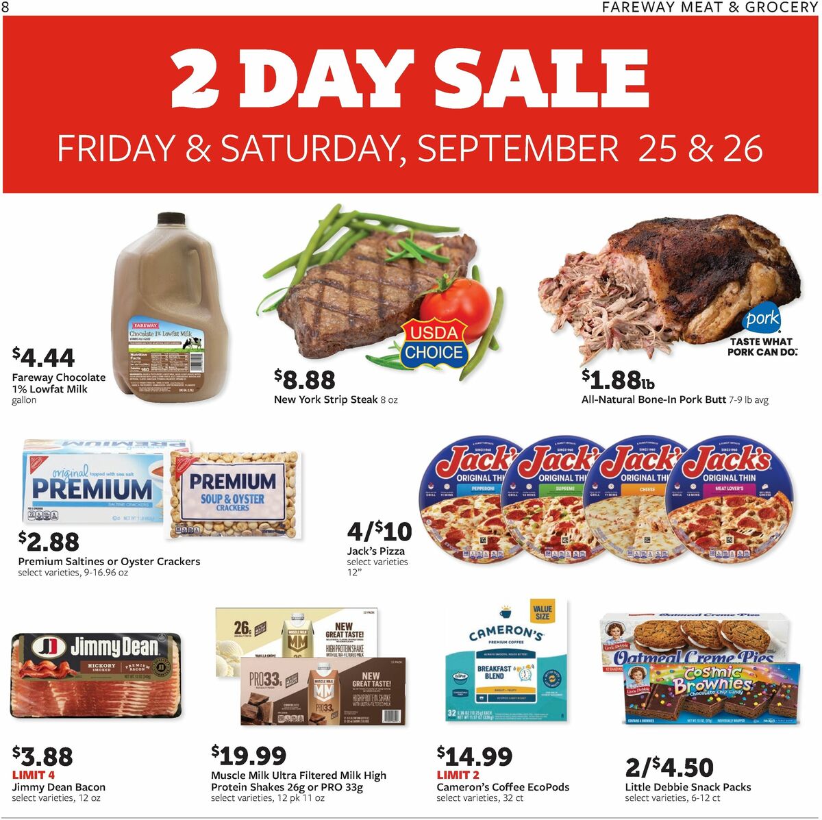 Fareway Weekly Ad from September 21