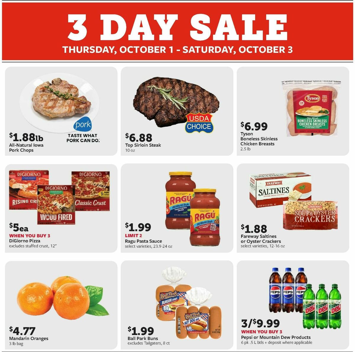 Fareway Weekly Ad from September 28