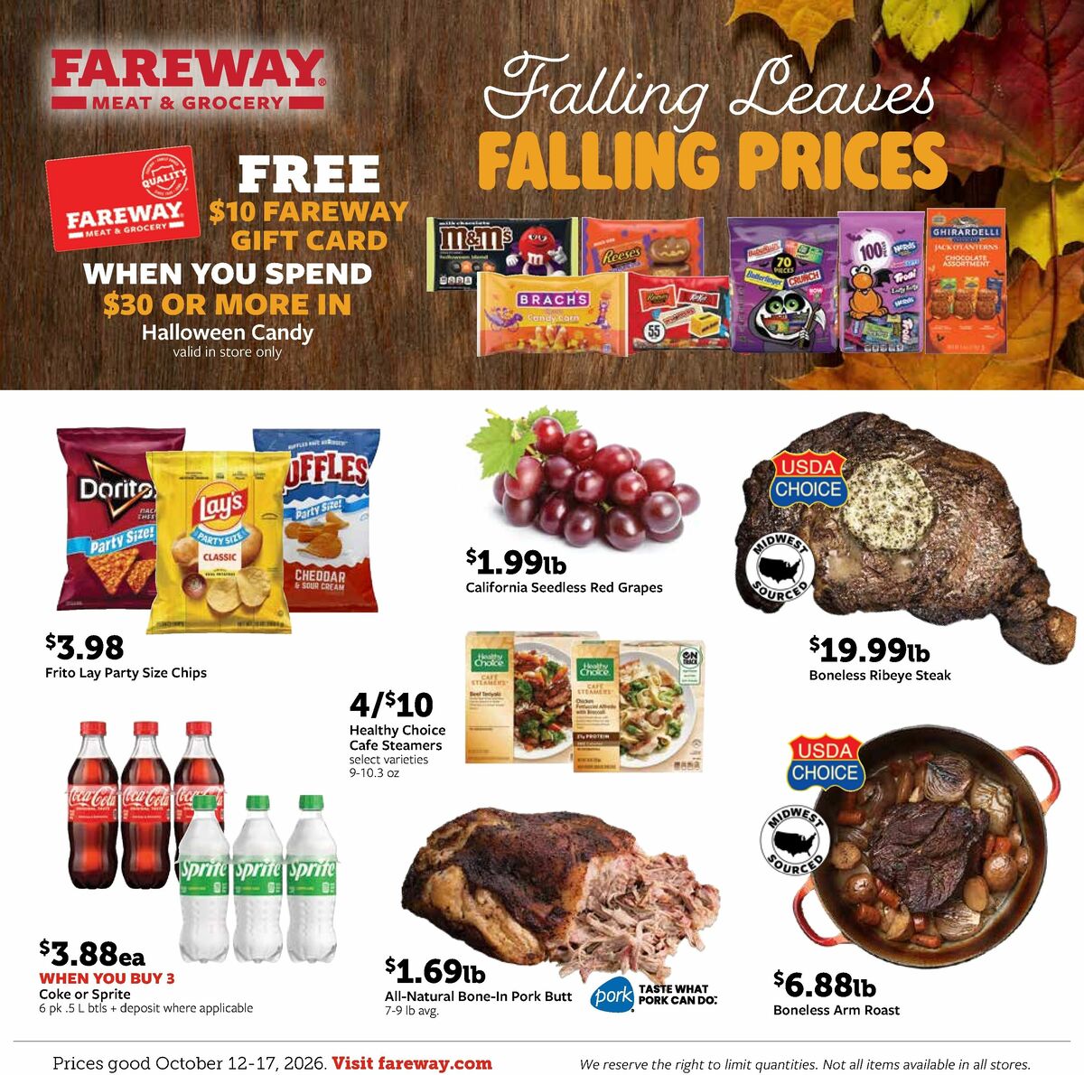 Fareway Weekly Ad from October 12
