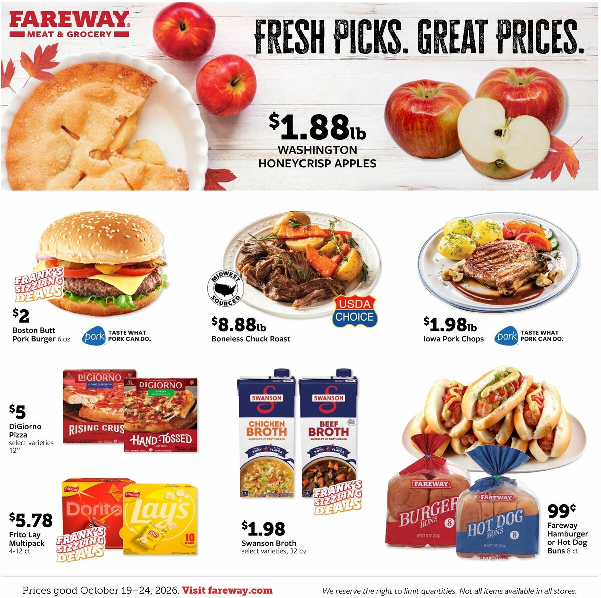 Fareway Weekly Ad from October 19
