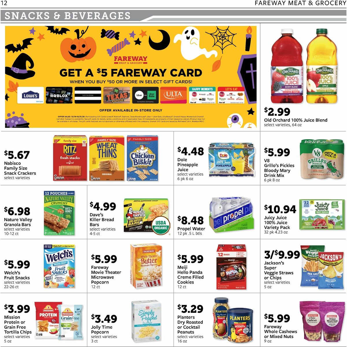 Fareway Weekly Ad from October 19