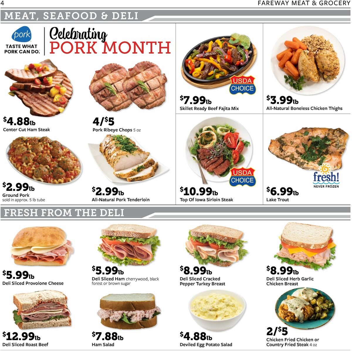 Fareway Weekly Ad from October 19